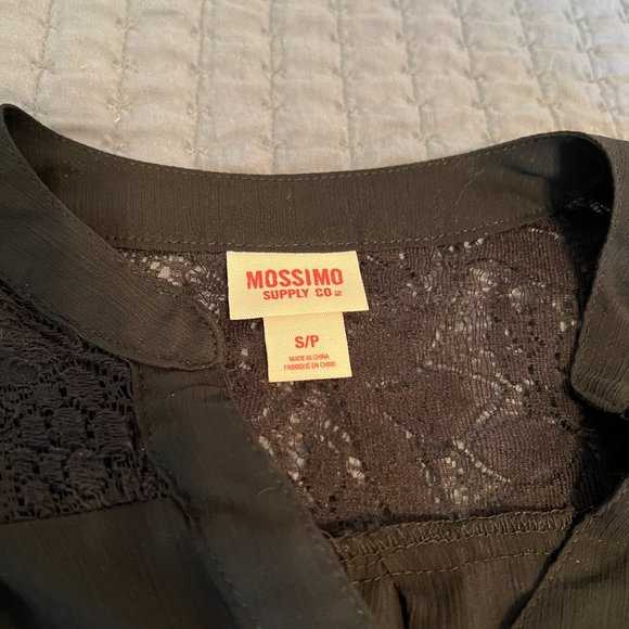 Mossimo Supply Co. Black Gauze Blouse Size Small - Picture 4 of 5
